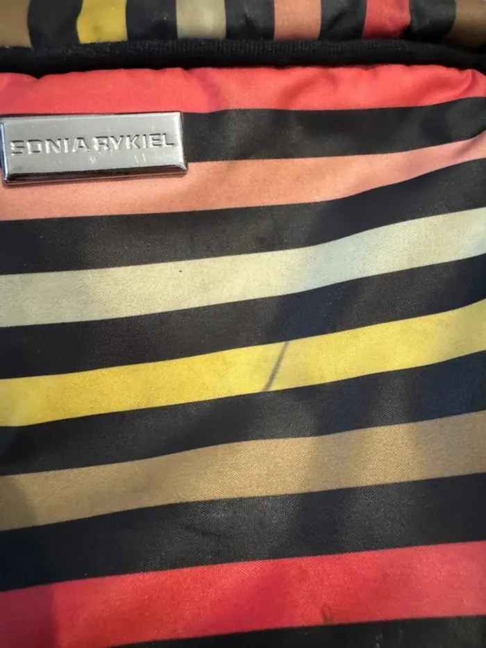 Sac à bandoulière Sonia Rykiel multicolore, bon état mais il y a des tâches 21x14cm - photo numéro 4