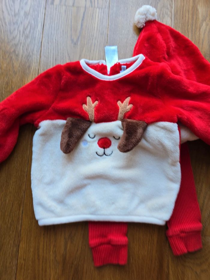 Ensemble bien chaud renne de Noël - photo numéro 2