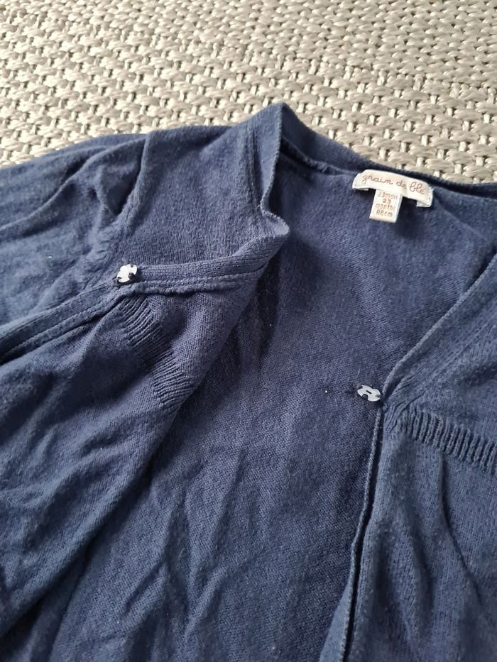 Gilet bleu marine - 23 mois - photo numéro 5