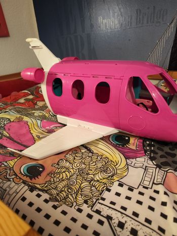 Avion de barbie+poupée 