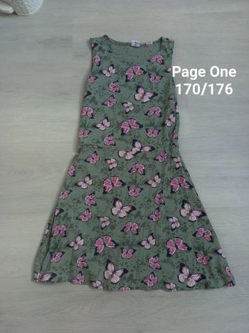Robe morifs papillions Page One taille 170/176