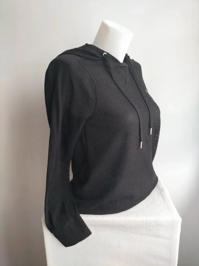 Pull/Sweet a Capuche Femmes Maille Transparente - Tommy Hilfiger - Taille S - photo numéro 3