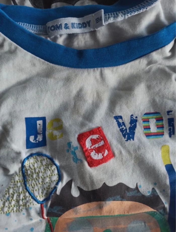 Lot 18 mois été t’shirt, polo, salopette, short, combinaison - photo numéro 7