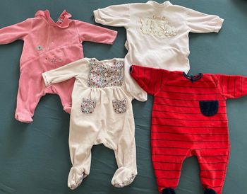 Lot pyjamas bébé (x 8 ) - 3 mois