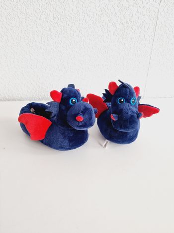 Du Pareil au Même - Pantoufles / chaussons- Dragon - 24/25 - Neufs !