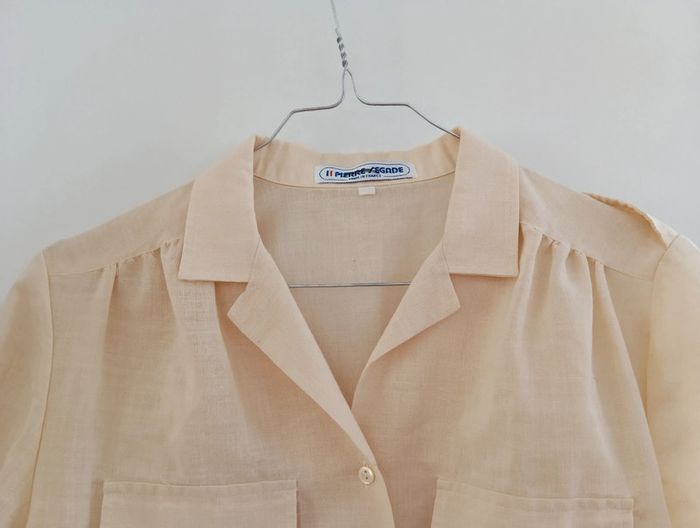 Chemise vintage écrue taille 40 estimée - photo numéro 5