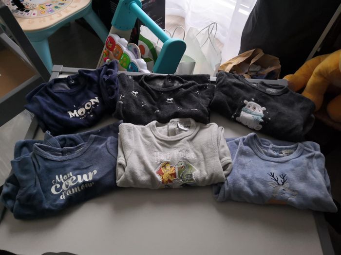 Lot de 6 pyjamas 3 mois (Kiabi/Gémo/Tape à l'Oeil)