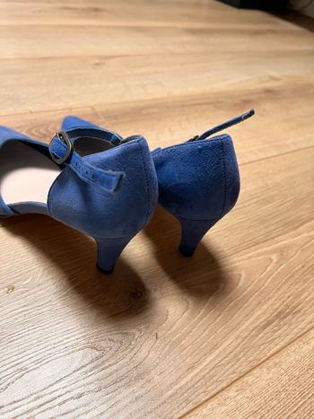 Escarpins bride  bleu