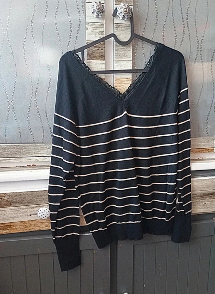 Pull à rayures taille 38