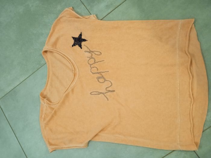 pull fine maille happy et étoile strass neuf - photo numéro 3