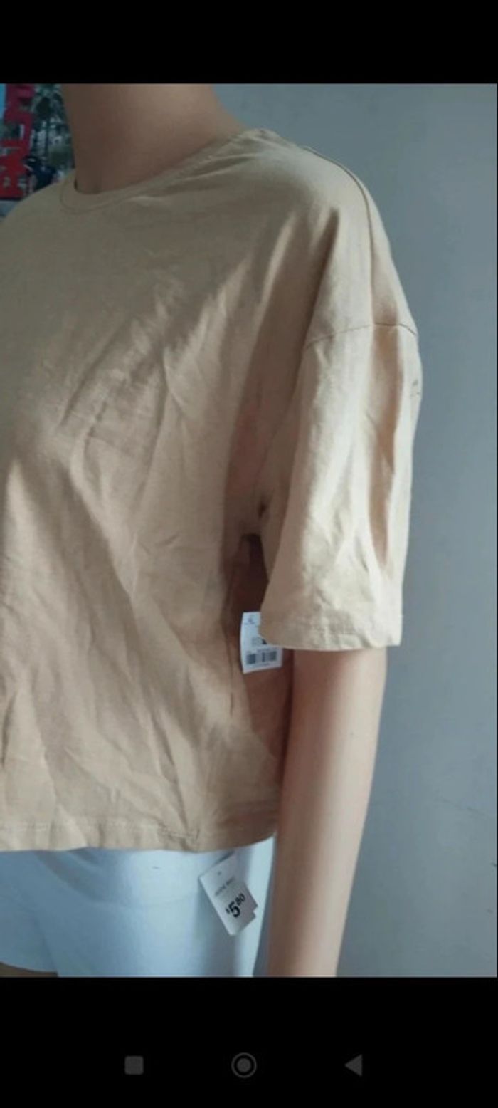 Tee shirt beige court Ardene taille xl femme - photo numéro 5