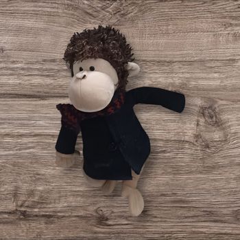 Peluche singe orange toys