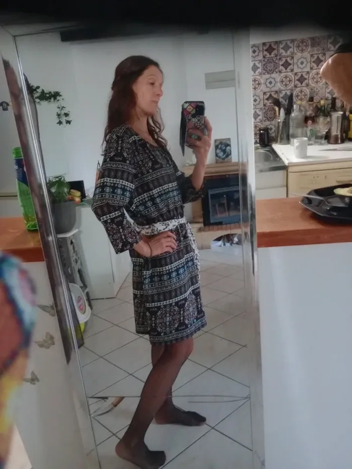 Robe fluide 48 à motifs ethniques/bohème c87 - photo numéro 4