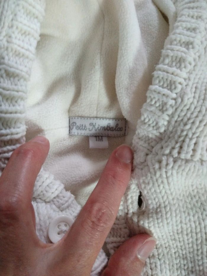 Gilet épais polaire taille 1 mois - photo numéro 3