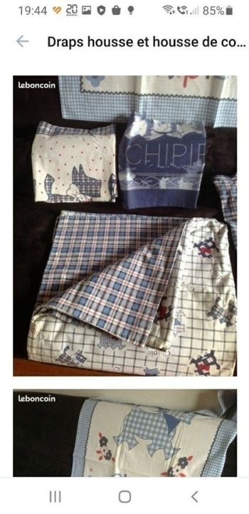 draps housse et couette et 3 taies d oreiller DERNIER  PRIX