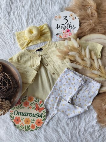 Ensemble complet sergent major fille 3 mois 🎀