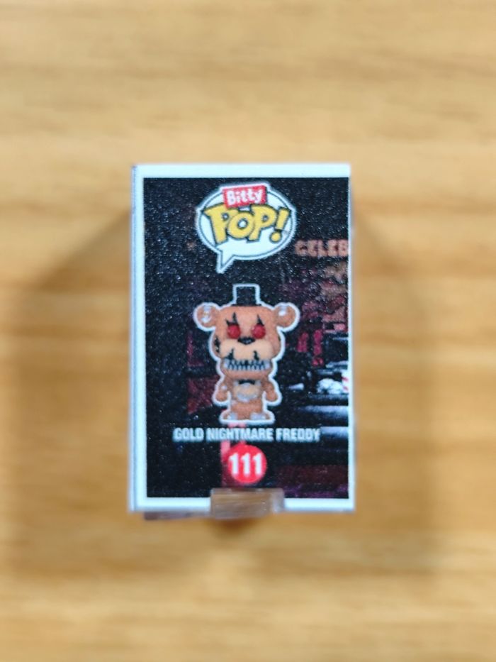 Bitty Pop! - Gold Nightmare Freddy #111 (Five Nights At Freddy's) CHASE Rare - photo numéro 4