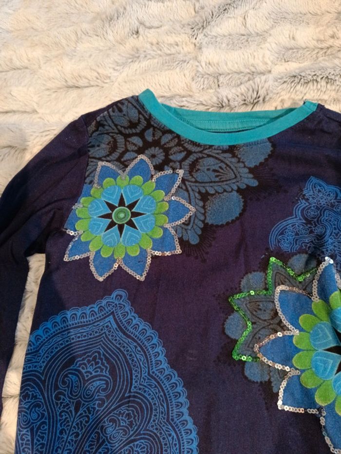 Haut manches longues Desigual 9/10 ans - photo numéro 2