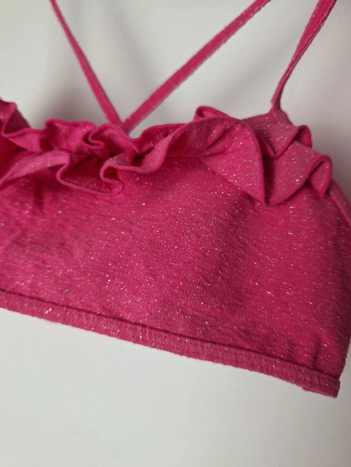 Maillot 2 pièces fille 12 ans rose - photo numéro 2