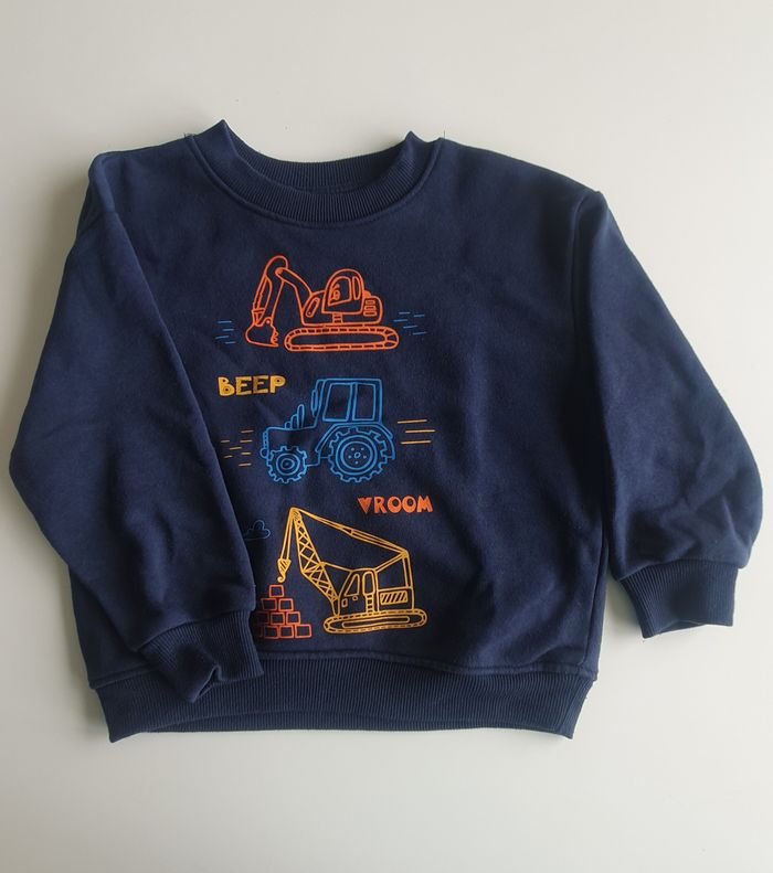 Sweat-shirt camions de chantier Primark 3/4 ans