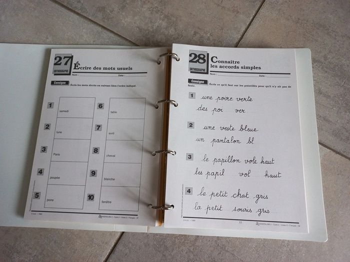 Classeur clé en main français et mathématiques fin cp ce1 - photo numéro 2