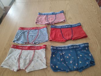 5 Boxers Okaïdi 3 ans garçon