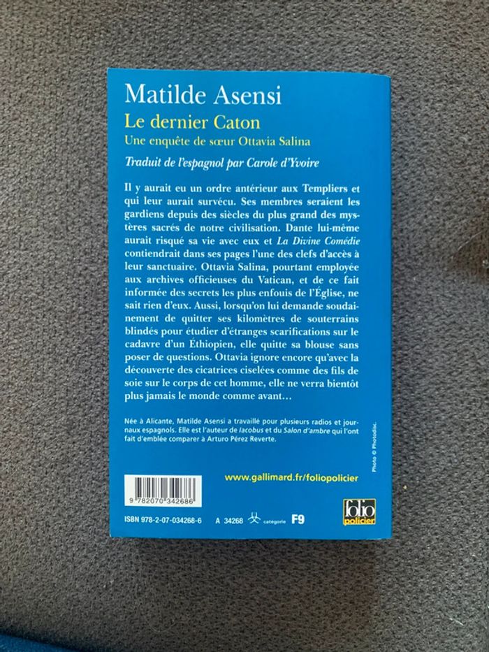 Livre le dernier Caton Matilde Asensi - photo numéro 2