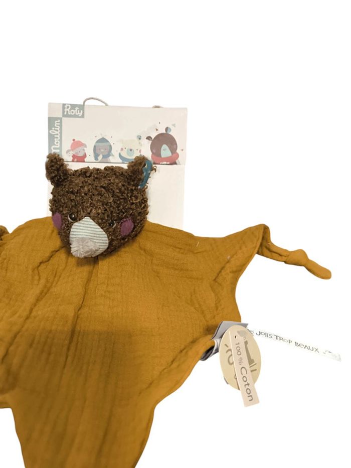 Doudou ours 🐻 lange "les Jolis trop beaux" Moulin Roty - photo numéro 2