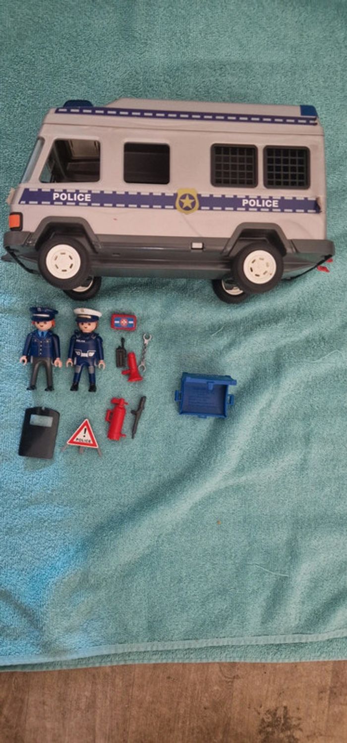 Playmobil 4023 Fourgon Equipé et Policiers