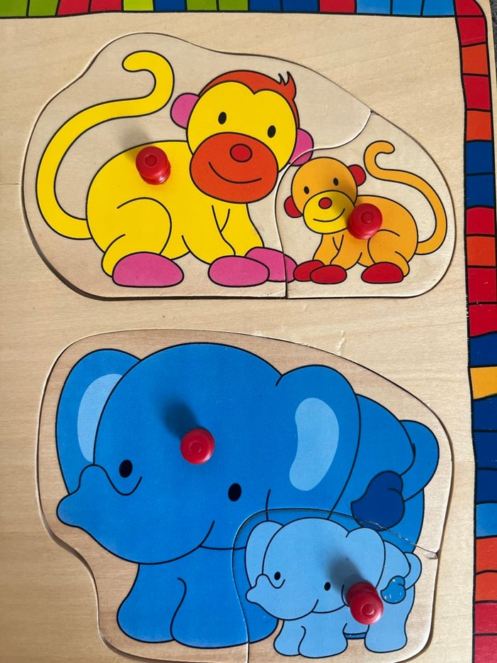 Puzzle en bois animaux - photo numéro 2