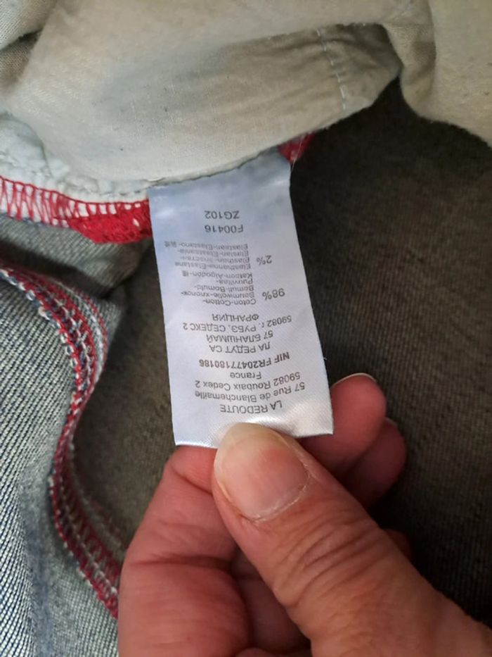 Jean homme 38 bleu comme neuf jamais porté tipster la redoute - photo numéro 11