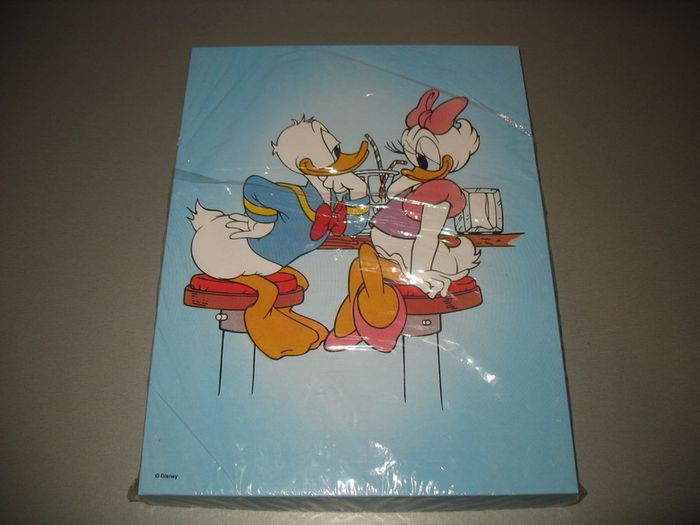 BOITE BLEUE EN CARTON  - DONALD ET DAISY "EVOLUZIONE" - NEUVE - n°04