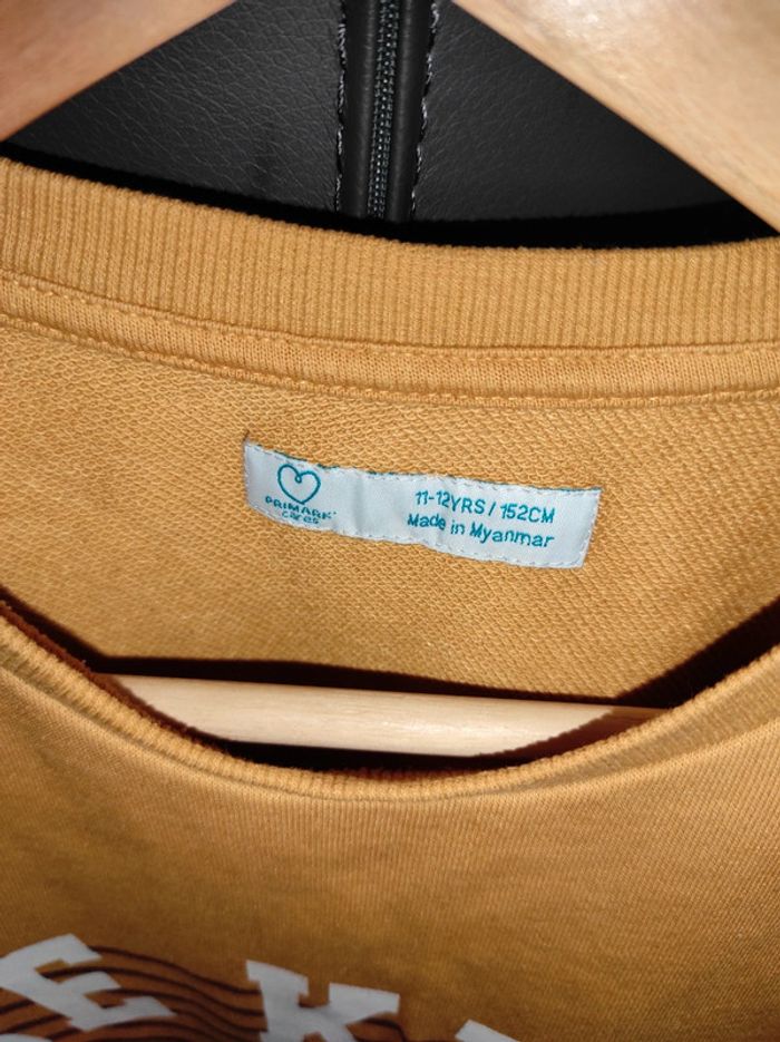 Sweat moutarde 11-12 ans - photo numéro 3