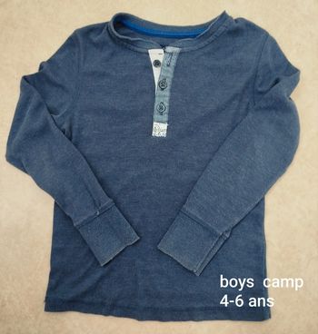 T-shirt boys camp 4 6 ans