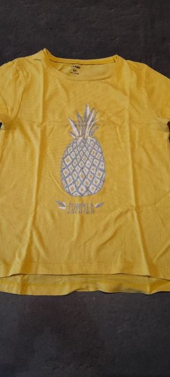 Tee-shirt motif ananas 5 ans
