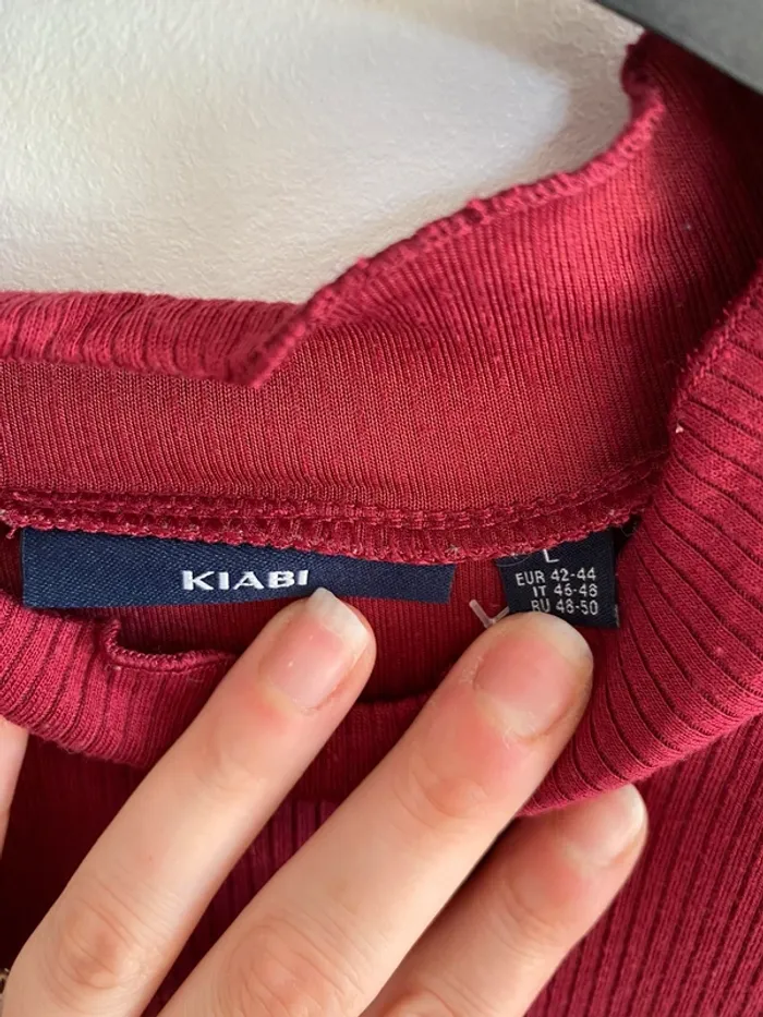 Pull à col bordeaux kiabi - photo numéro 6