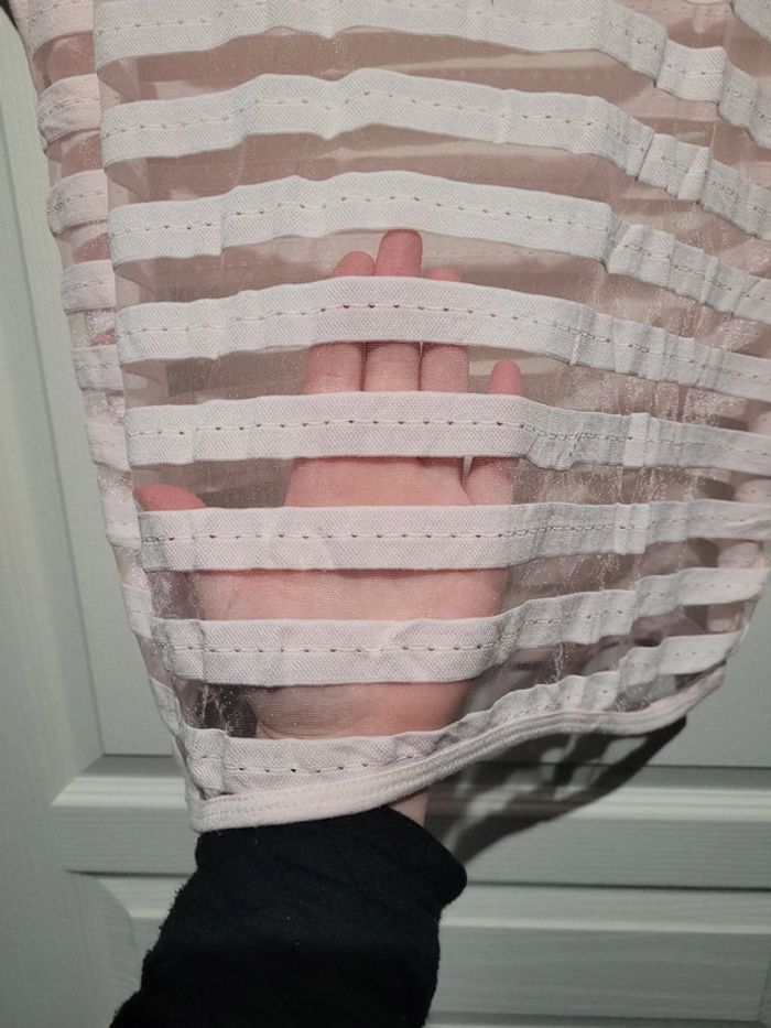 Haut rayé rose et transparent - photo numéro 2