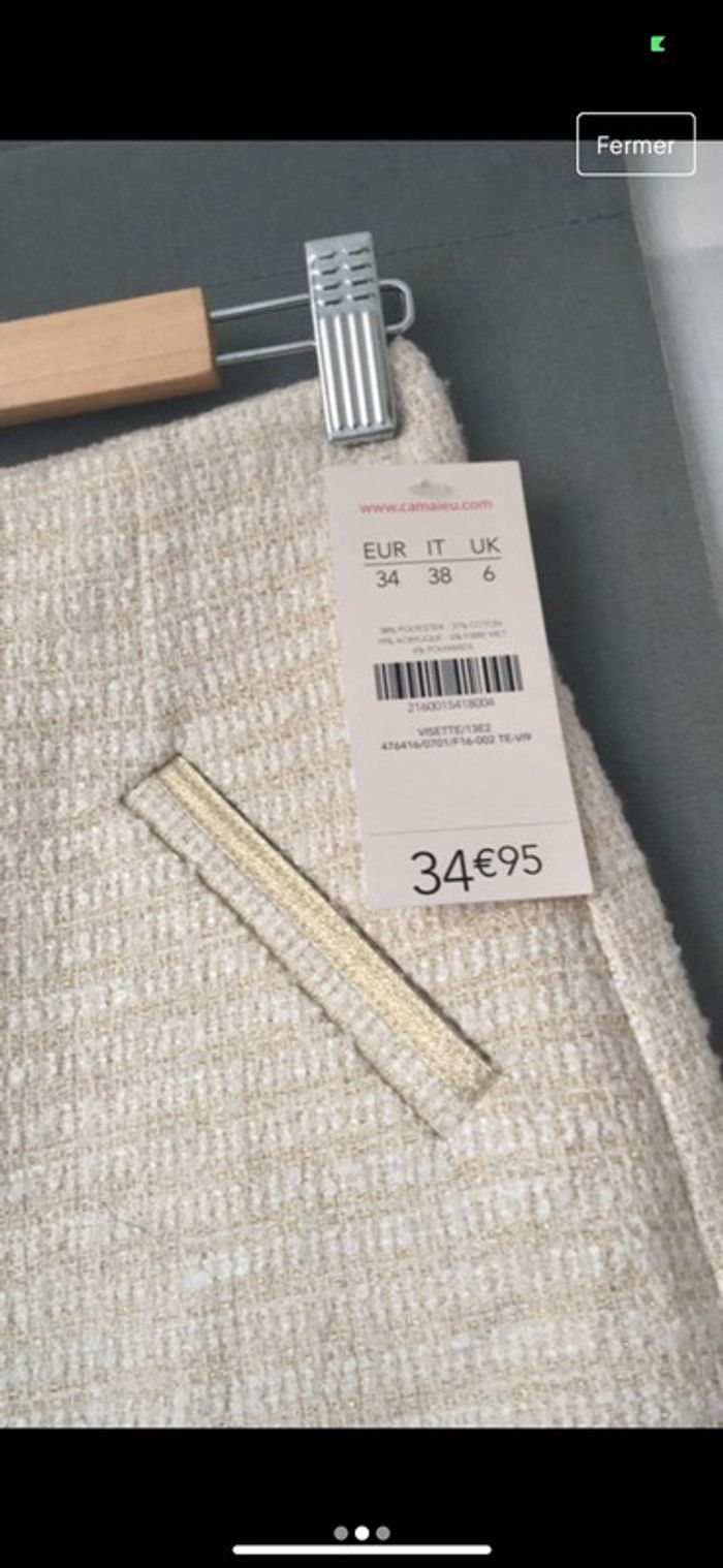 Jupe courte - Camaieu - Neuve - photo numéro 2