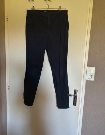 Pantalon en toile bleu