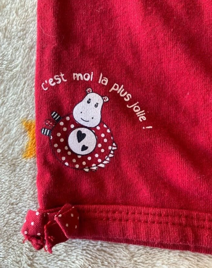 Barboteuse Terre de Marins Rouge à Pois Blanc 18M - photo numéro 9