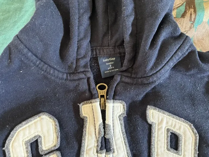 Veste gap 2 ans / 24 mois bleu marine - photo numéro 2