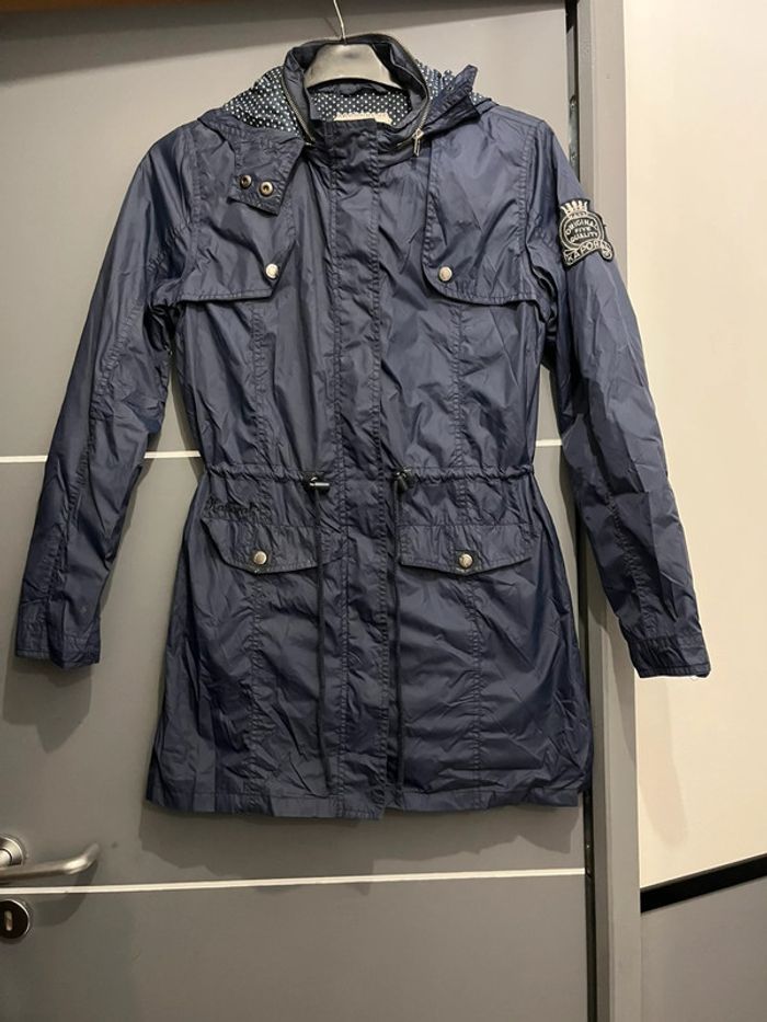 Imperméable coupe vent femme Kaporal M 38 bleu marine k-way kway