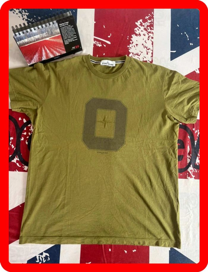 T-shirt Stone Island vert taille S - photo numéro 2