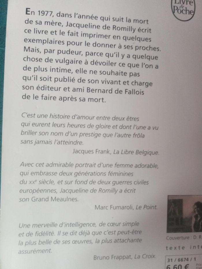 Jacqueline de Romilly - Jeanne - photo numéro 3