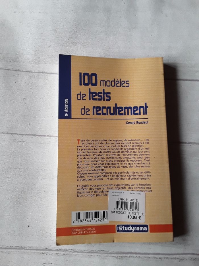100  modèles de tests de recrutement 2e édition Gérard Oudot - photo numéro 2