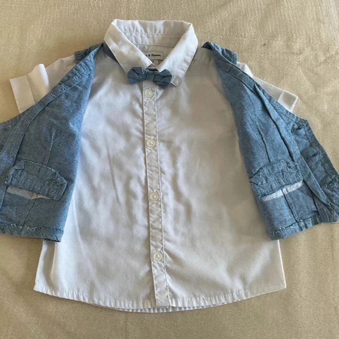 👕 Ensemble élégant chemise et short pour garçon 👕 - photo numéro 4