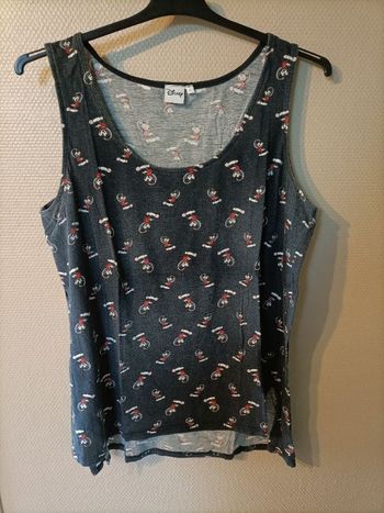 Débardeur bleu motif Disney Mickey