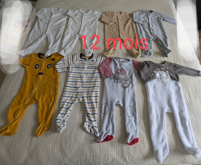Lot de pyjamas 12 mois
