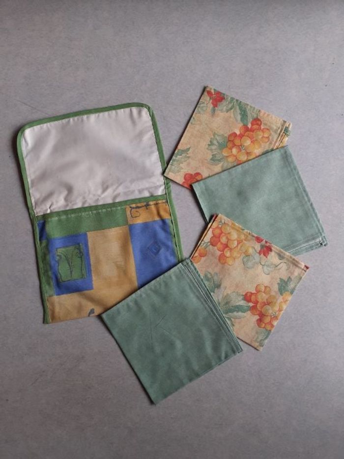Pochette en tissu serviettes de table