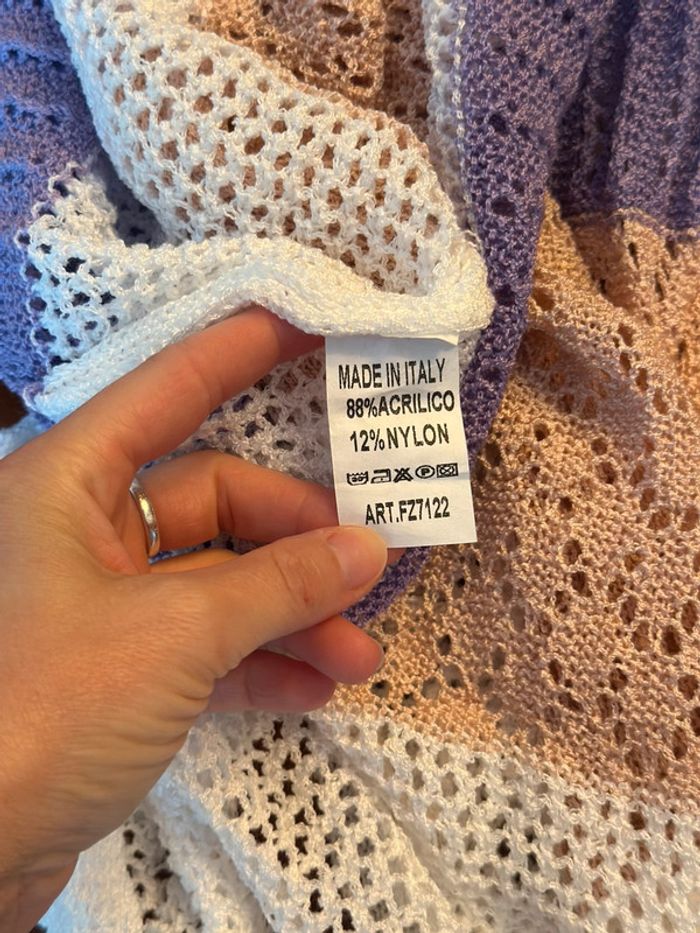 Robe longue maille multicolore Alchemia Tricot – Taille unique Neuve - photo numéro 7